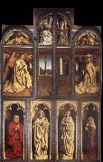 Jan Van Eyck The Ghent altar piece voltooid oil painting artist
